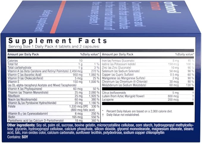 Orthomol Immun Tablet and Capsule, Immune Support Supplement, 30-Day Supply, Vitamins A, B, C, D, E, Zinc, Iodine