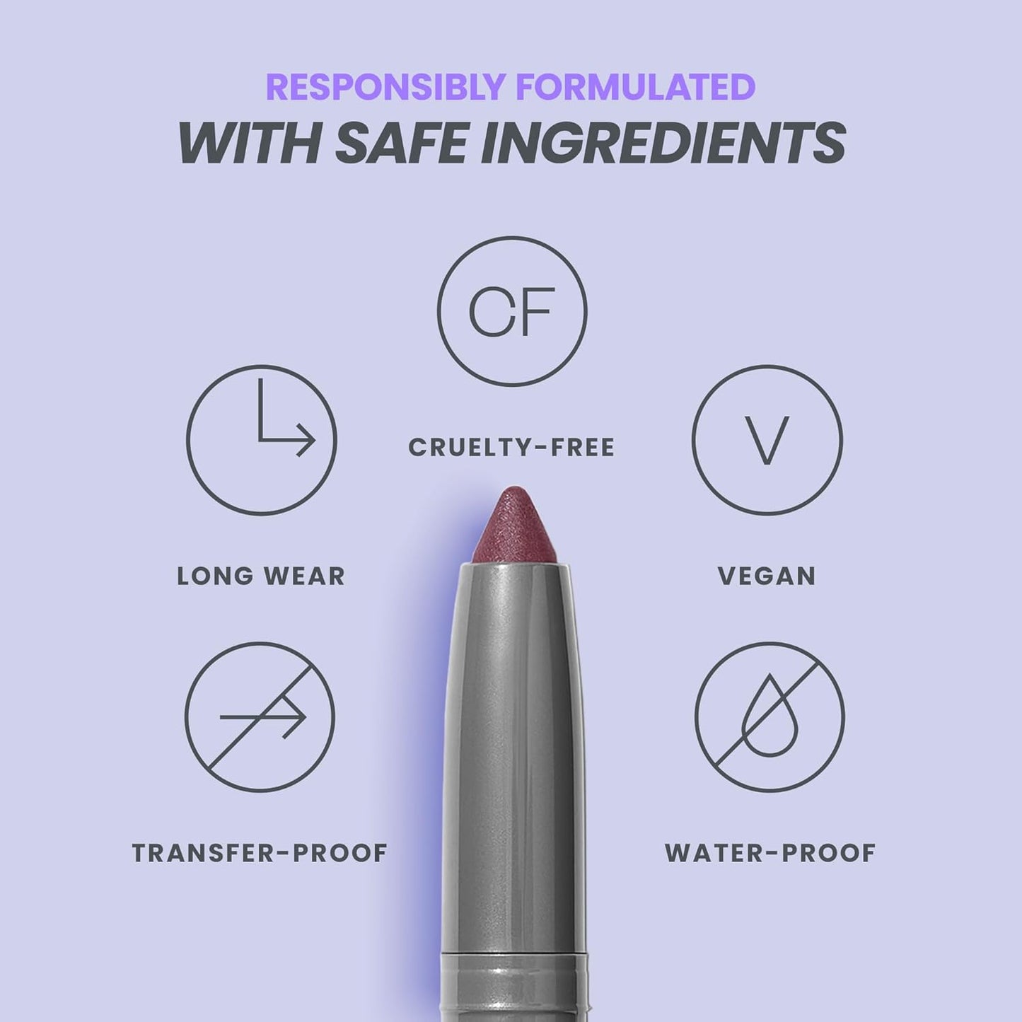 Wonderskin IYKYK Eyeshadow Stick - Longwear Eye Shadow Sticks, Budge-Proof & Waterproof Shimmer Eyeshadow Stick with Built-in Sharpener (Vixen)