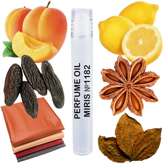 MIRIS Perfume Oil No. 1182, Inspired by Code Pour Homme, Long-Lasting Men Roll-On, Rollerball 0.34 Fl Oz / 10 ml