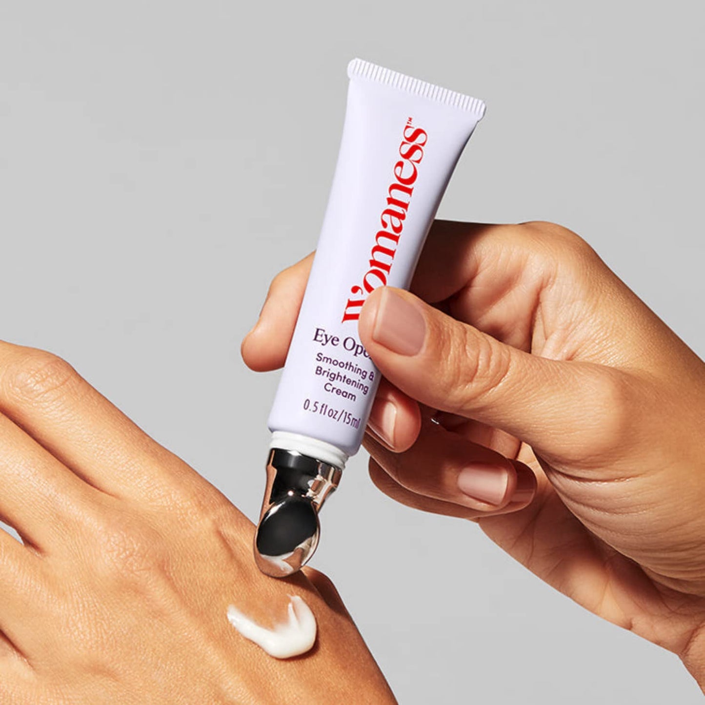 Womaness Eye Opener - Anti Aging, Hydrating, & Moisturizing Under Eye Cream for Dark Circles and Puffiness - With Hyaluronic Acid, Bakuchiol Retinol Alternative, & Firming Red Algae Extract – 15ml