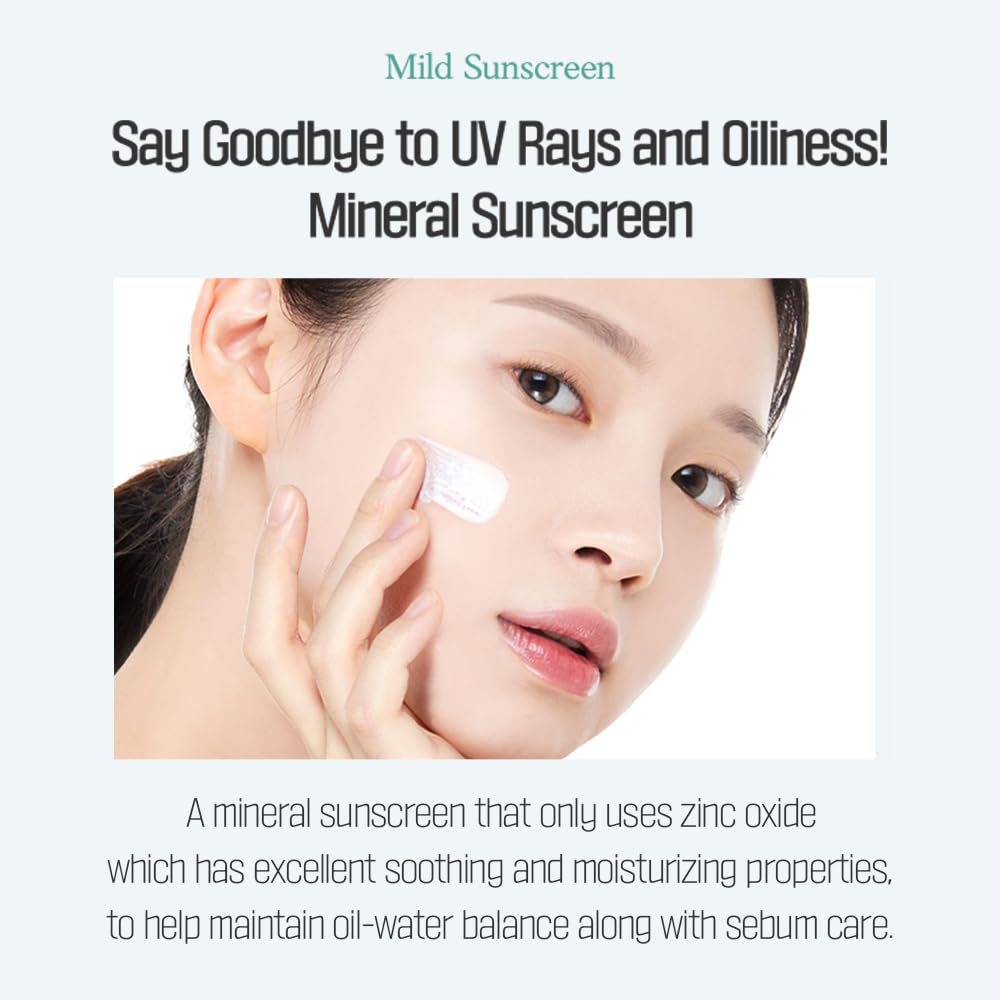 ETUDE Sunprise Mild Airy Finish Sun Milk Duo Set (55ml*2) SPF50+ / PA++++ | Sebum-free, Non-Sticky, Long Lasting Protection, 100% Mineral Based Korean Sunscreen, Korean Skin Care, Pefect for Gift