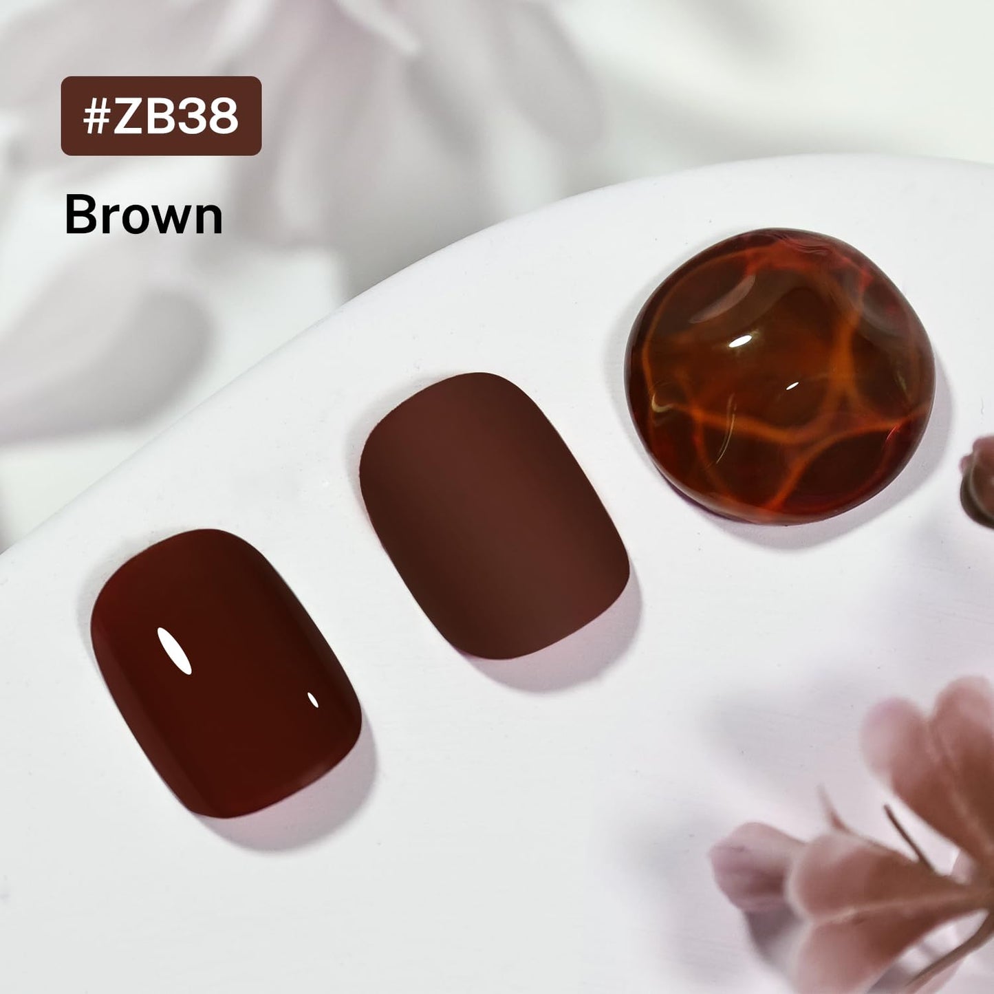 16.5ml Brown Nail Polish Large Volume Quick Drying Nail Polish, Fast Drying and Long Lasting Color Nail Art DIY Home Manicure Gift for Women