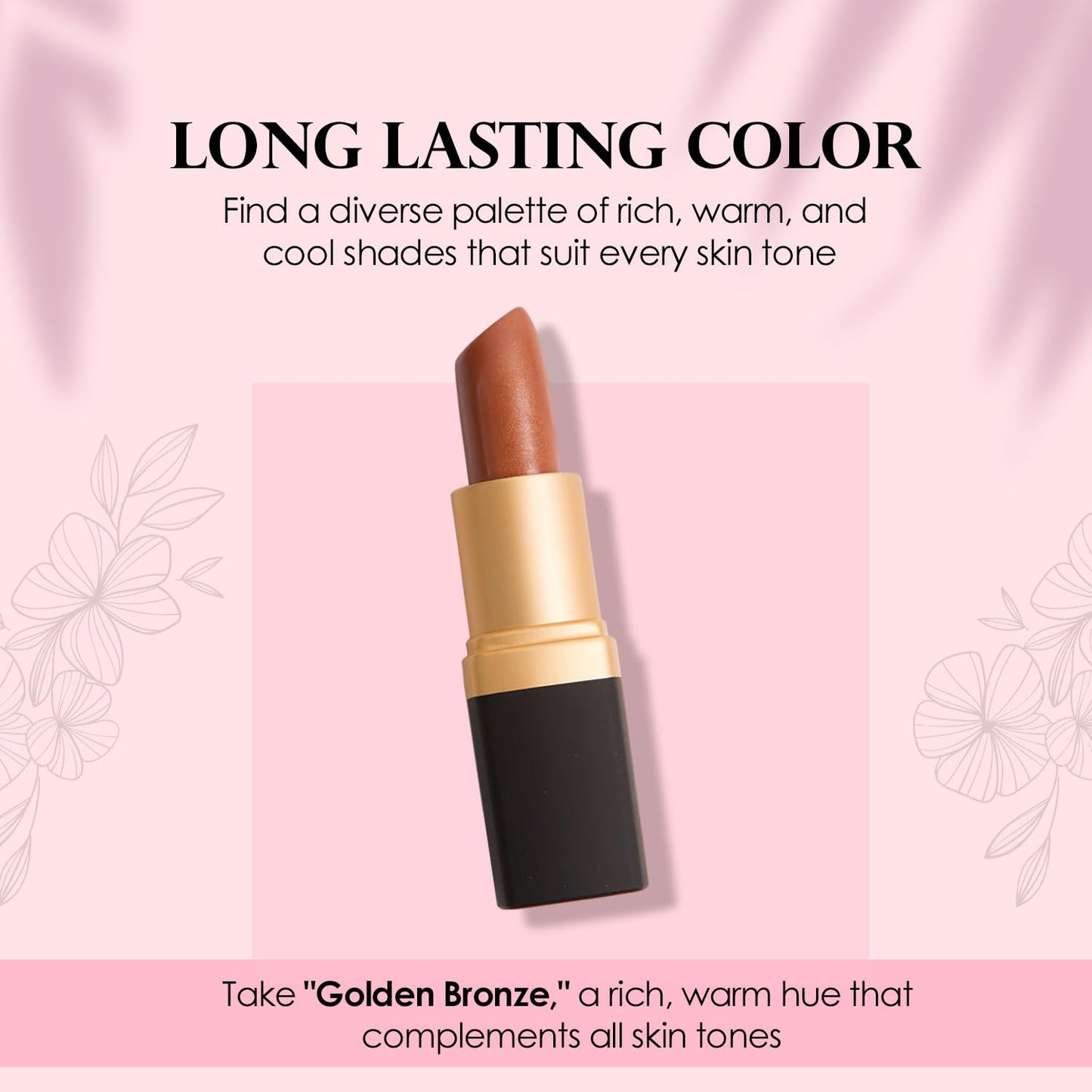 Vera Moore Creme Lipstick, Long Lasting, Lightweight, Moisturizing, Opaque Color with Staying Power, Fragrance, and Paraben Free Cosmetics Soft Lipstick (Timeless)