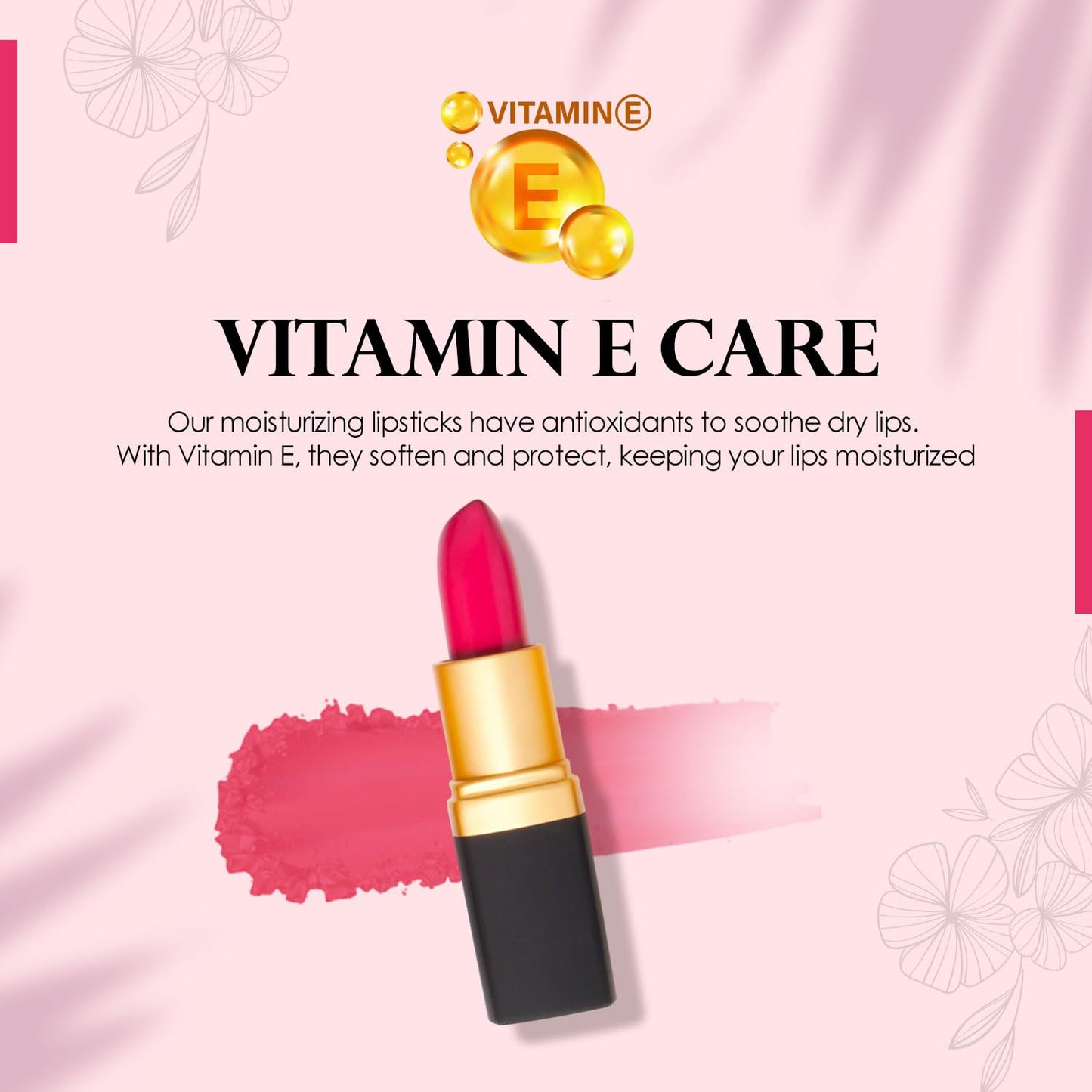 Vera Moore Creme Lipstick, Long Lasting, Lightweight, Moisturizing Opaque Color with Staying Power, Fragrance, and Paraben Free Cosmetics Soft Lipstick (Candy)