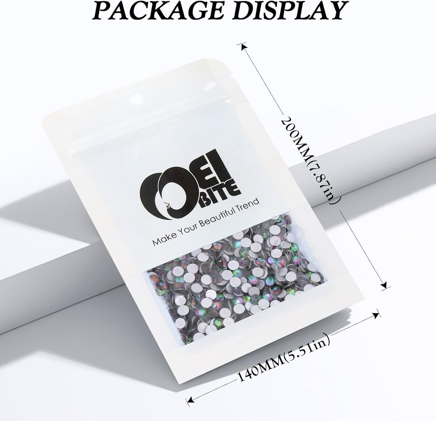 Green Volcano Flatback Rhinestones, Glass Rhinestones for Nail Art and Craft, Glue Fix, Loose Crystal Gemstones(Green Volcano, SS16, 2880pcs, 3.8-4.0mm)