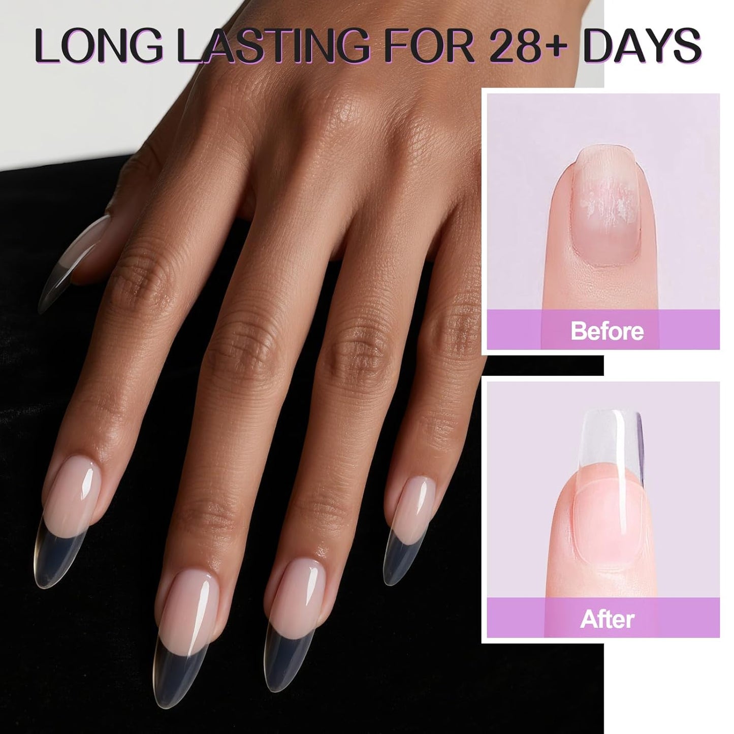 TOROKOM Clear Acrylic Powder, 120g/4.23oz Acrylic Nail Powder Large Capacity Acrylic Dip Powder for Nails Self-Leveling Acrylic Extension Powders, 3D Nail Carving, Long-Lasting, No Nails Lamp Required