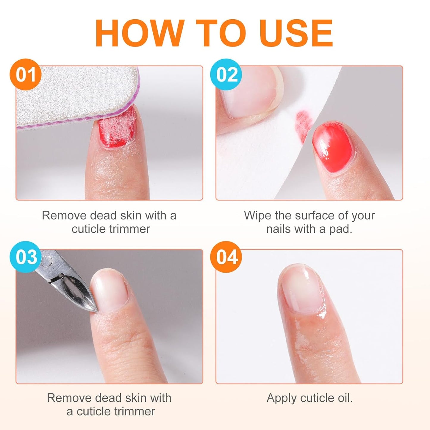 Nail Polish Remover Pads，200PCS Fast Remove Nail Polish Remover Wipes with Nutrition Oil Individually Wrapped Professional Nail Salon and Home Use