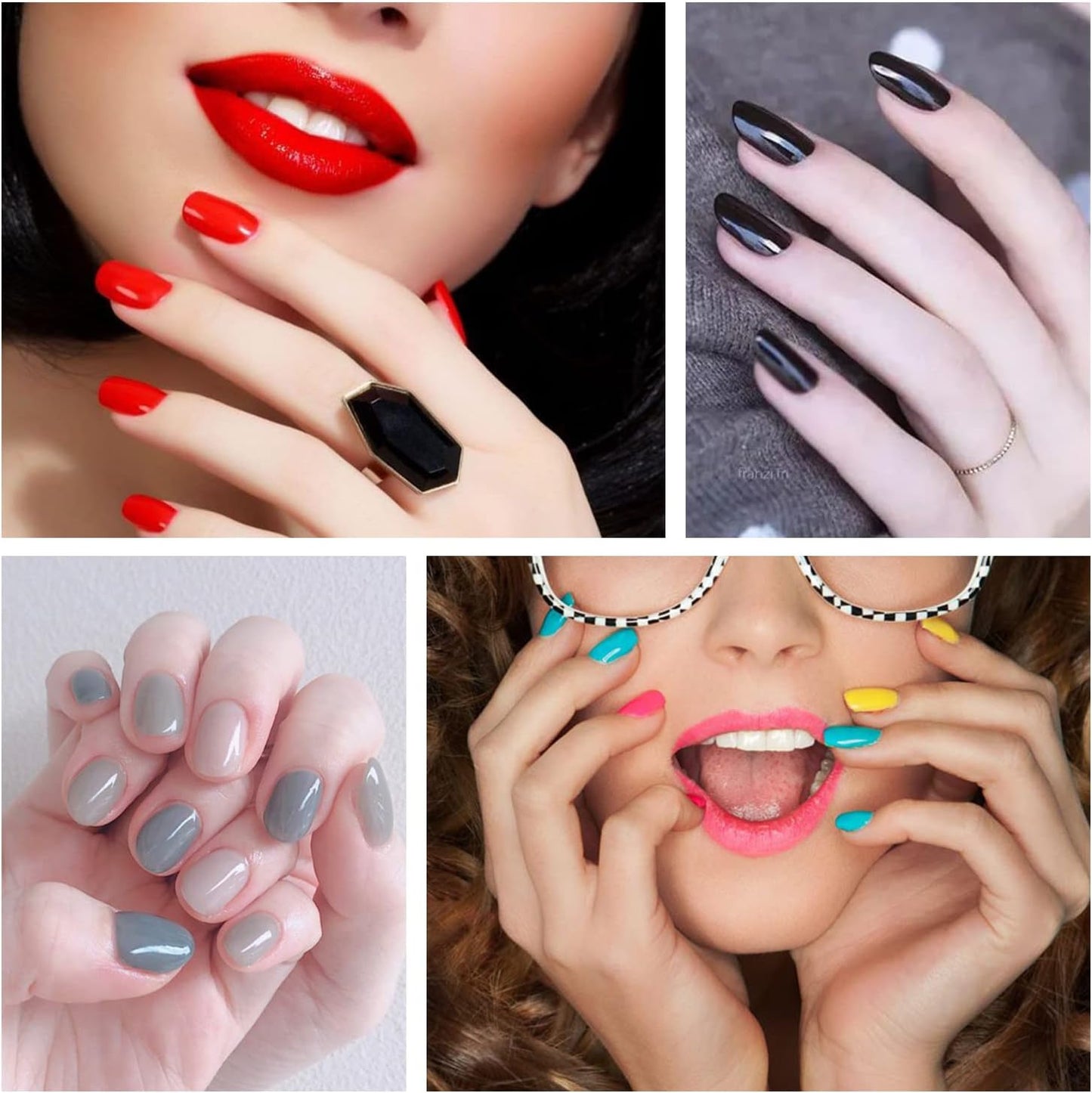 DANNEASY 16 Sheets Nail Wraps for Women Nail Polish Strips Solid Color Self Adhesive Nail Polish Stickers Fingernails Manicure Stickers for Nail Art with 1pc Nail File, Cuticle Stick (Dark Series)