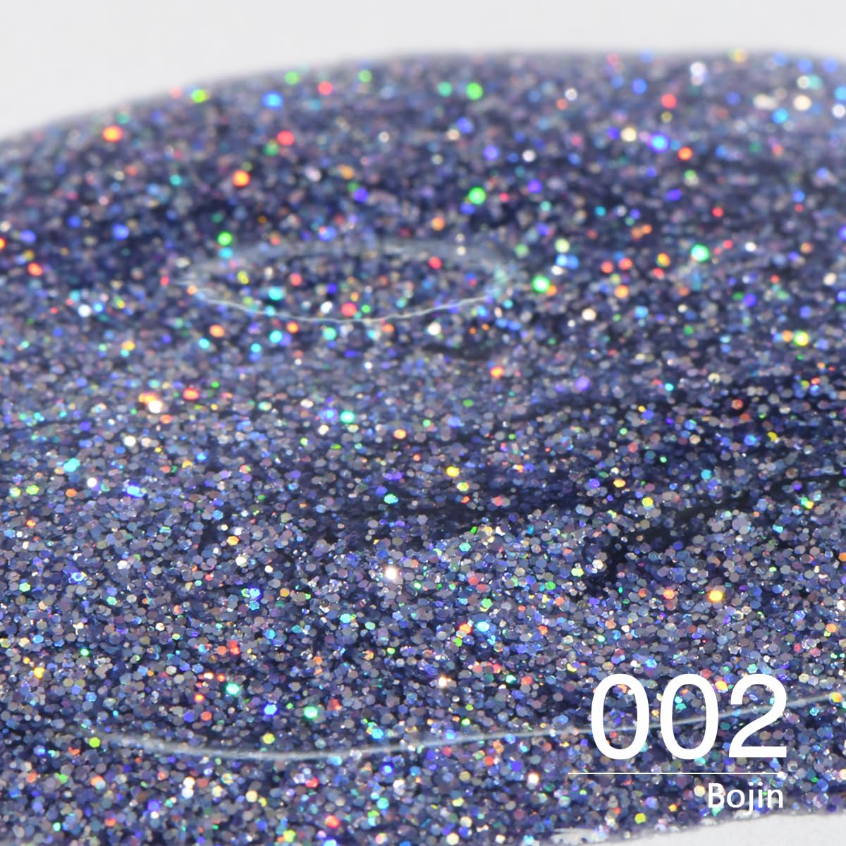Holographic Glitter Gel Nail Polish, HEMA HPMA TPO Free, Lav-Blue Sparkle Shimmer, Need UV Lamp Long Lasting Salon Perfect Gel Nail 15ML for Women (BJ-002)
