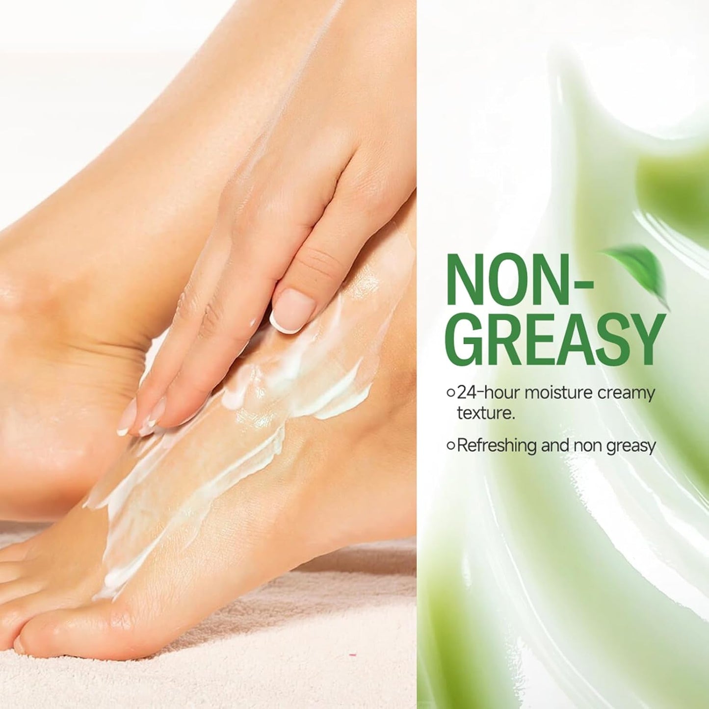 Tea Tree Oil Foot Cream for Dry Cracked Heels and Feet, Ultra-Hydrating Softening Foot Cream, Moisturizes for Healthy Feet, 2.5 oz