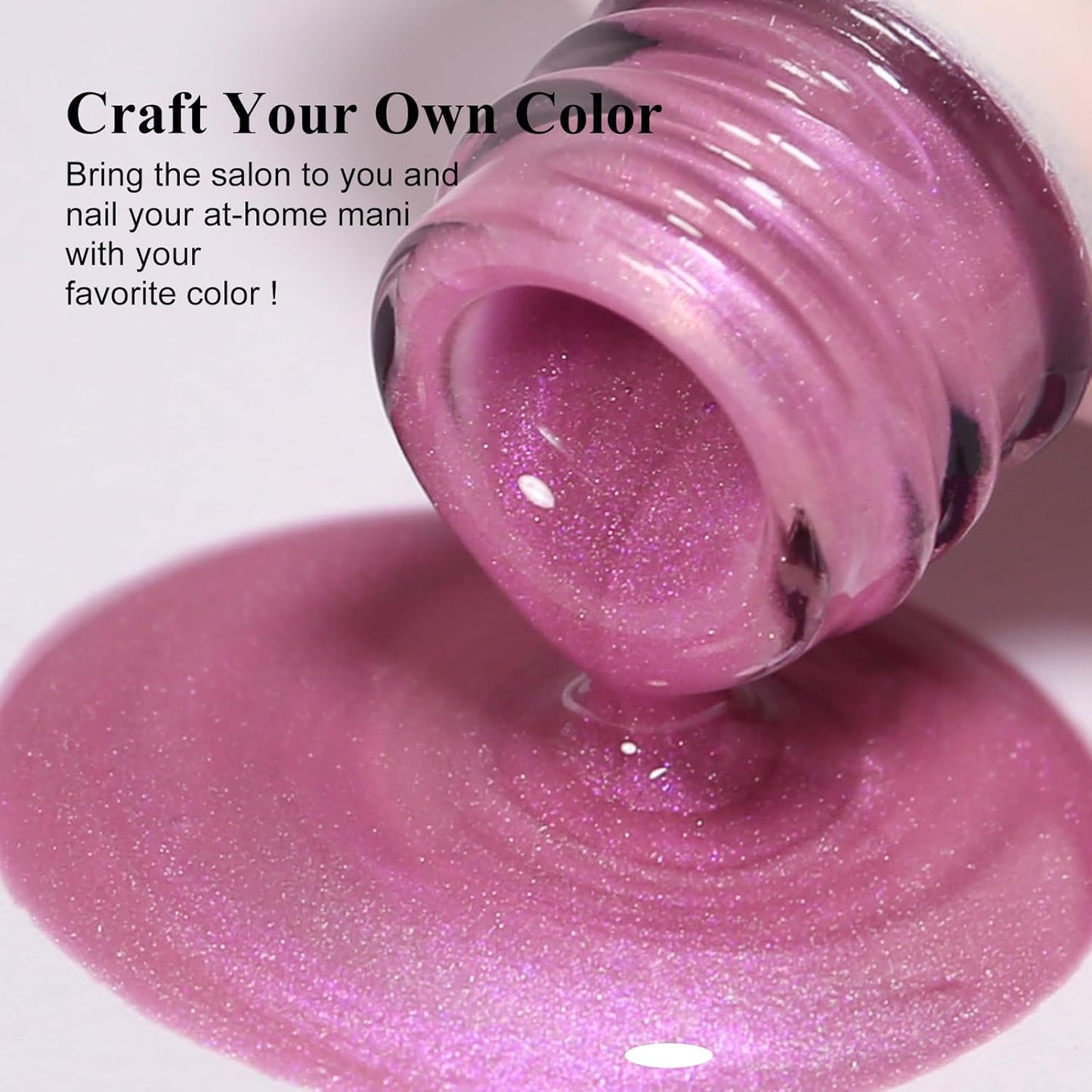 Imtiti Aurora Cat Eye Gel Polish, Pearl Pink Fairy Holographic Glitter Magnetic UV Soak Off Gel Nail Polish (0.34 Fl Oz-993)