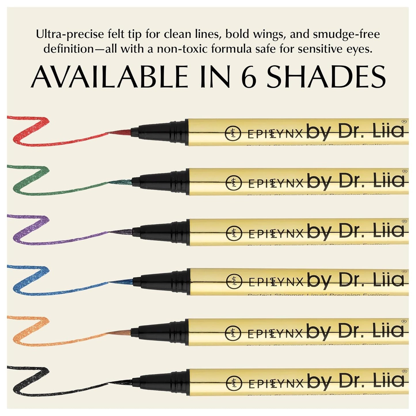 Waterproof Eyeliner - Smudge-Proof Liquid Eyeliner Pen with Precision Tip for Smooth, Long-Lasting Application - Vegan, Hypoallergenic & Gluten-Free Eye Liner - 2mL Shimmer Royal Purple