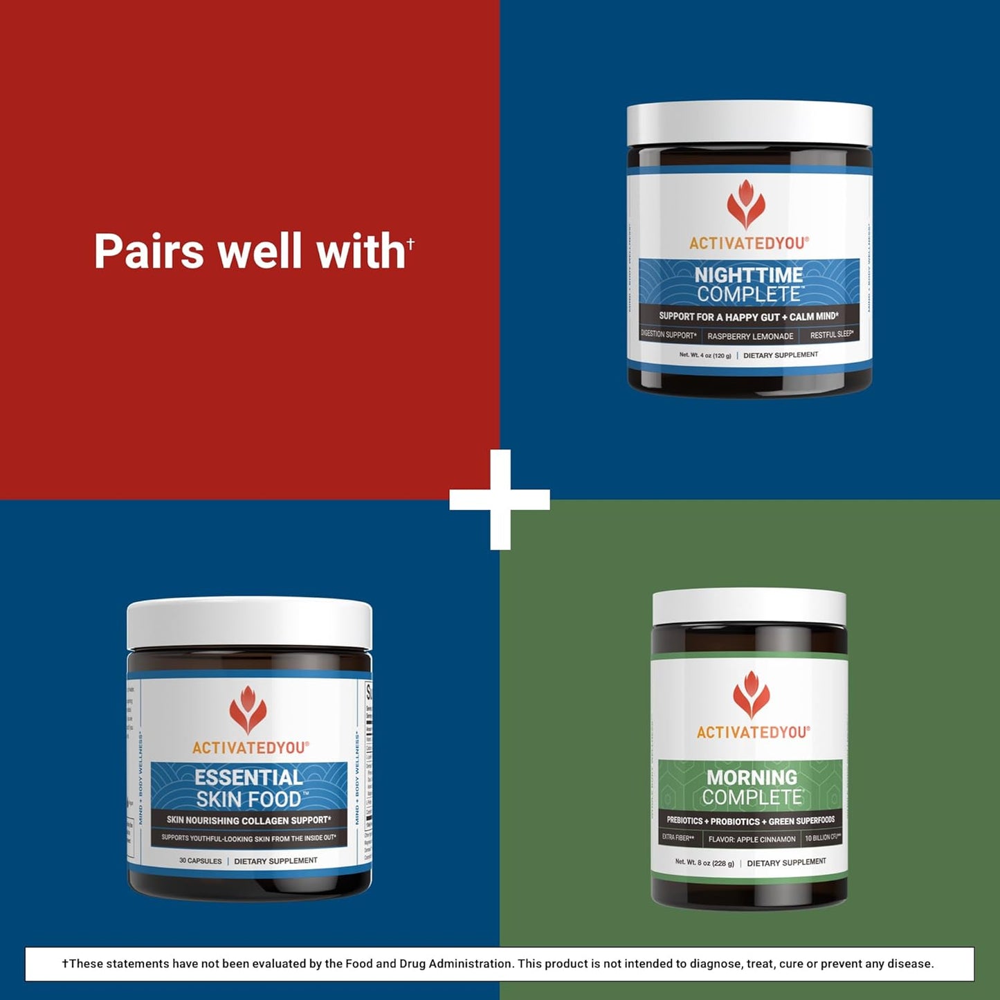 ACTIVATEDYOU Advanced Restorative Probiotic for Daily Use- 30 Strain Digestive Gut Health & Immune Function Support- Acidophilus Supplement for Radiant-Looking Skin (30 Capsules)