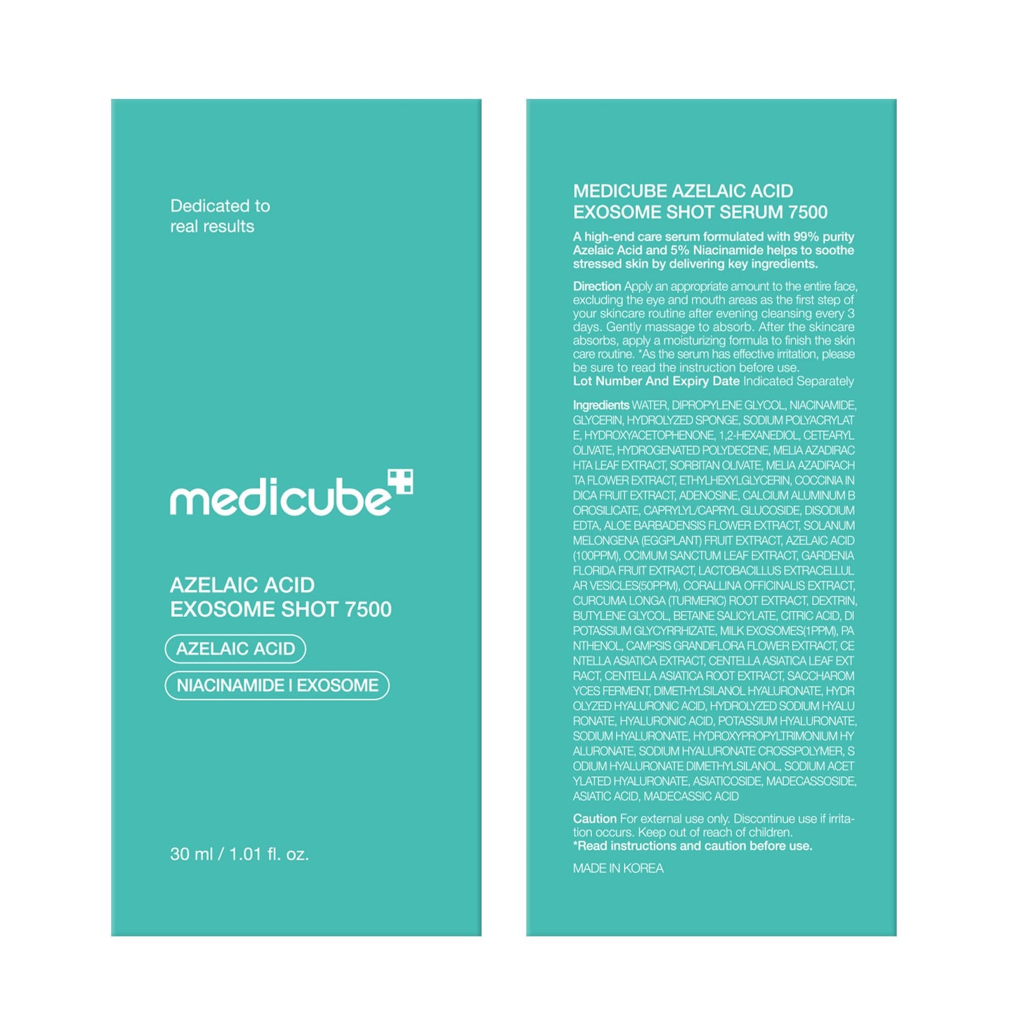 medicube Zero Exosome Shot 7,500 PPM Spicule Facial Serum | Liquid Skin Booster Serum | Exosome, AHA+BHA+PHA | Pore Care, Dead Skin Cells, Skin Texture | Korean Skin Care 1.01 fl.oz