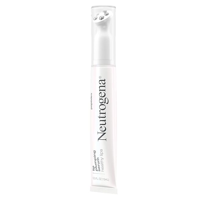 Neutrogena Healthy Lips Plumping Serum, Lip Enhancer with Peptides Nourishes and Promotes the Appearance of Naturally Fuller and Plumper-Looking Lips, 0.5 fl. oz