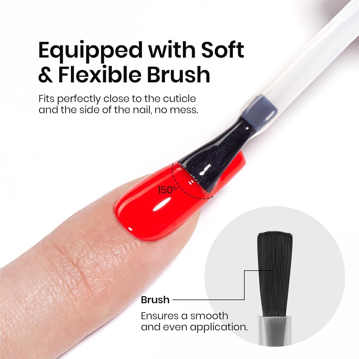 Beetles Top Coat Gel Nail Polish Set – 2Pcs 15ml No Wipe Gel Top Coat, Long-Lasting High Gloss Finish, Clear Nail Polish Soak Off UV/LED Nail for DIY & Professional Manicure