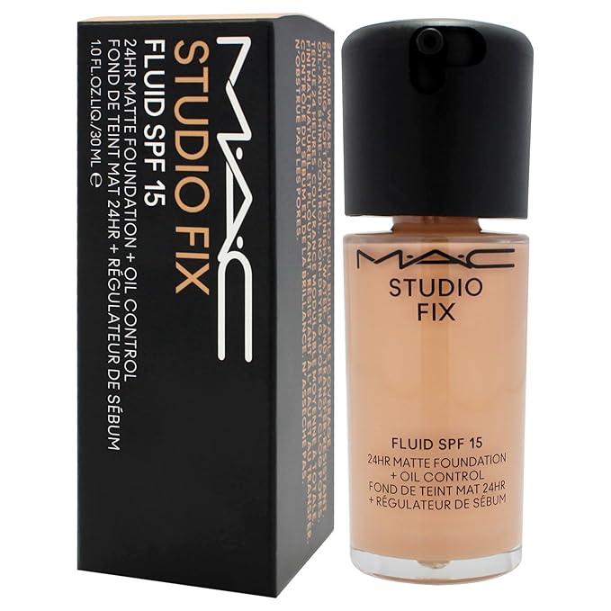 Studio Fix Fluid SPF 15 24Hr Matte Foundation Plus Oil Control - NW22 by MAC for Women - 1 oz Foundation
