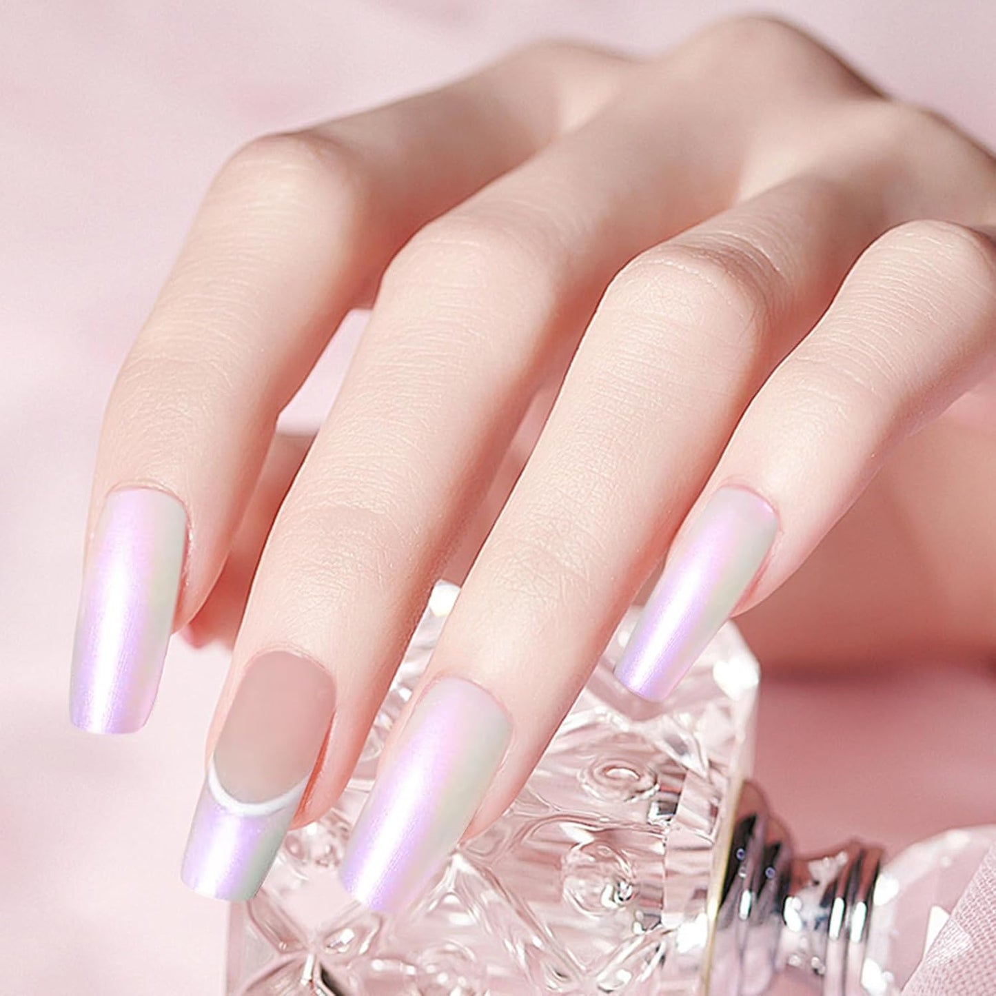 Major Dijit Quick Dry Nail Polish Pearl White Pink Summer Nail Lacquer for Nail Art Regular Nail Polish 0.41 fl oz.