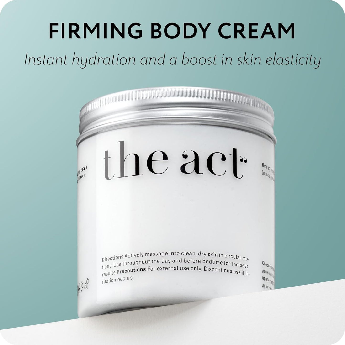 The Act Firming Body Cream – Hydrating Cream with Green Coffee & Lotus – Smooths and Nourishes Skin for a Spa-Like Experience for Men and Women, 8.5 fl oz