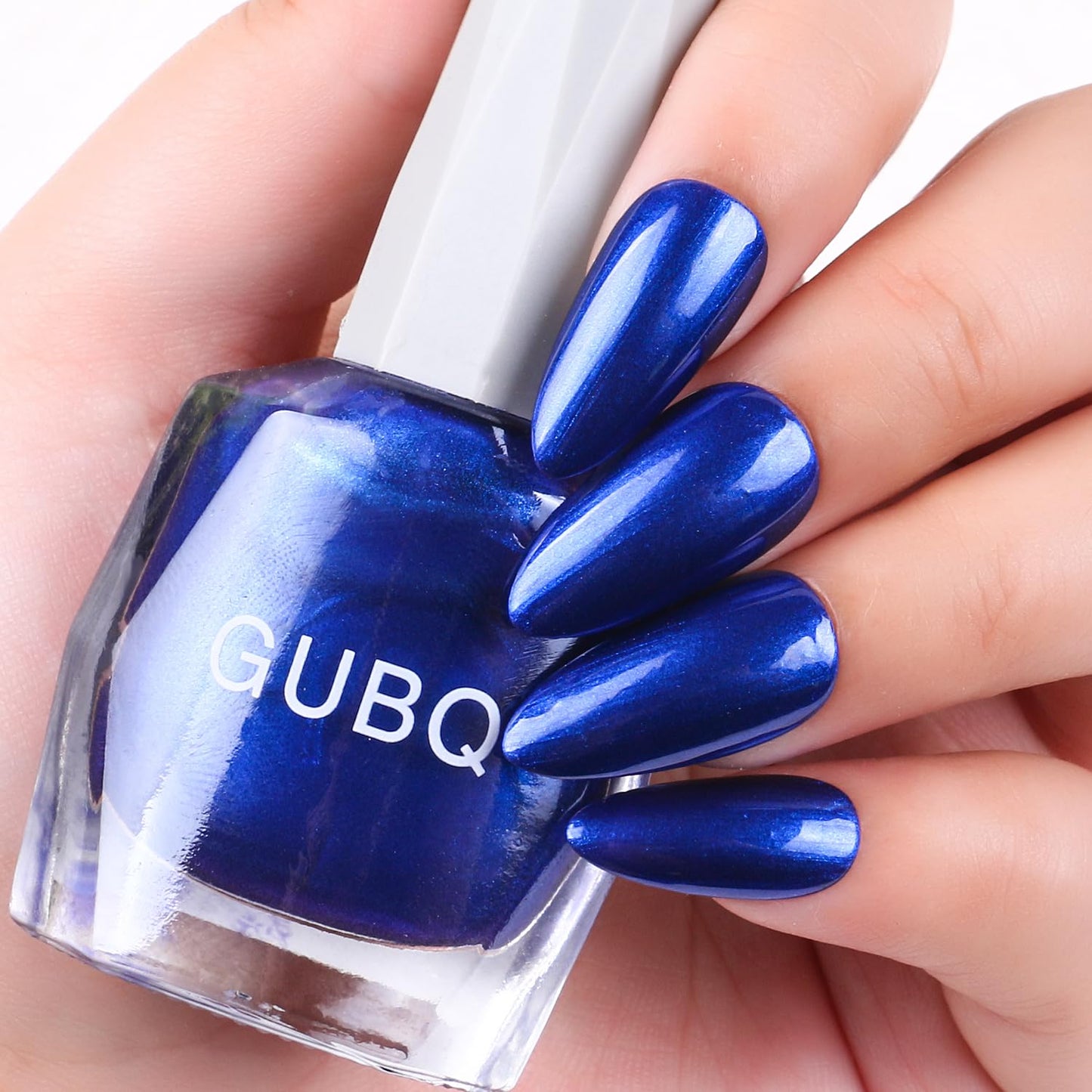 Major Dijit Quick Dry Nail Polish 12ml/0.41fl oz Pearl Blue Regular Nail Lacquer Fast Drying & Long Lasting Nail Polish Nail Art Effect for Nail Salon