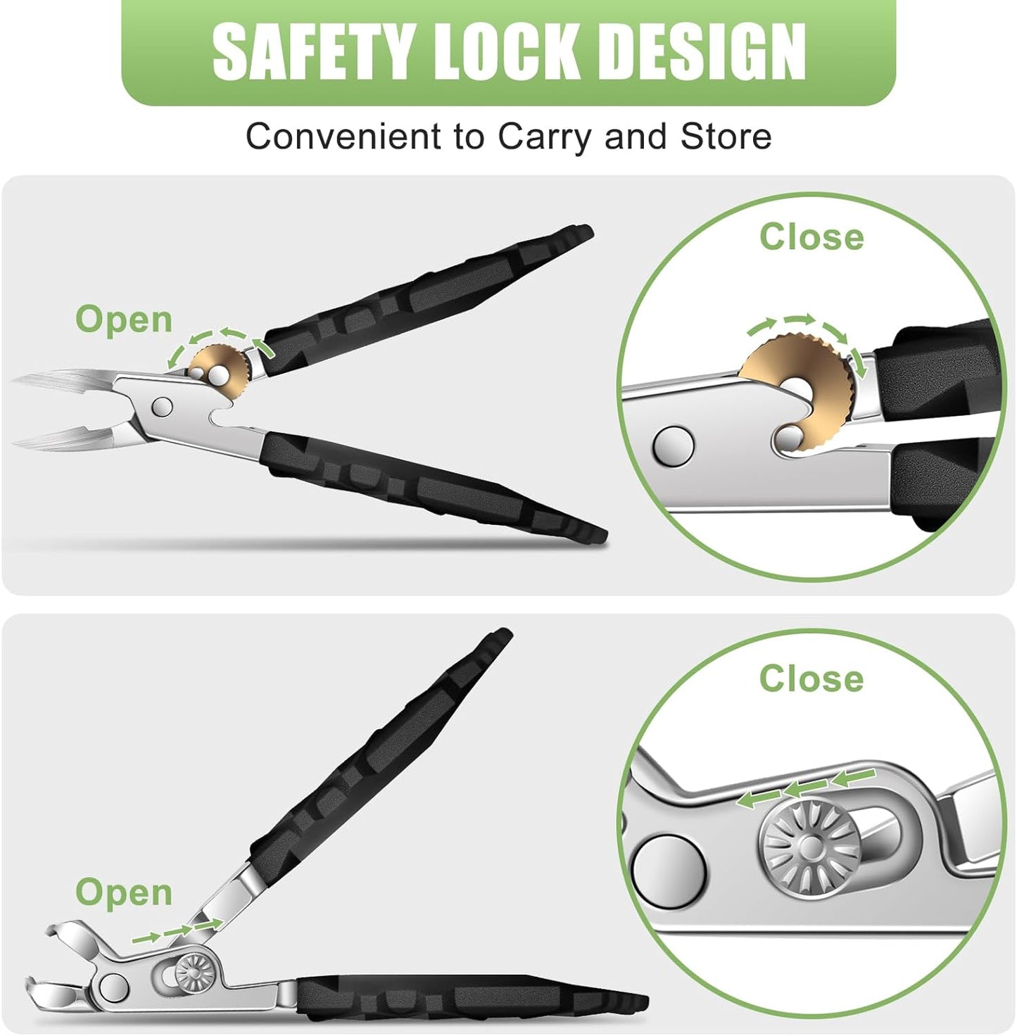 Toenail Clippers for Thick Toenails, Angled Head Large Toe Nail Clippers for Thick Nails for Men, Heavy Duty Slanted Nail Clippers with Wide Jaw, Ingrown Toenail Clippers with Long Handle