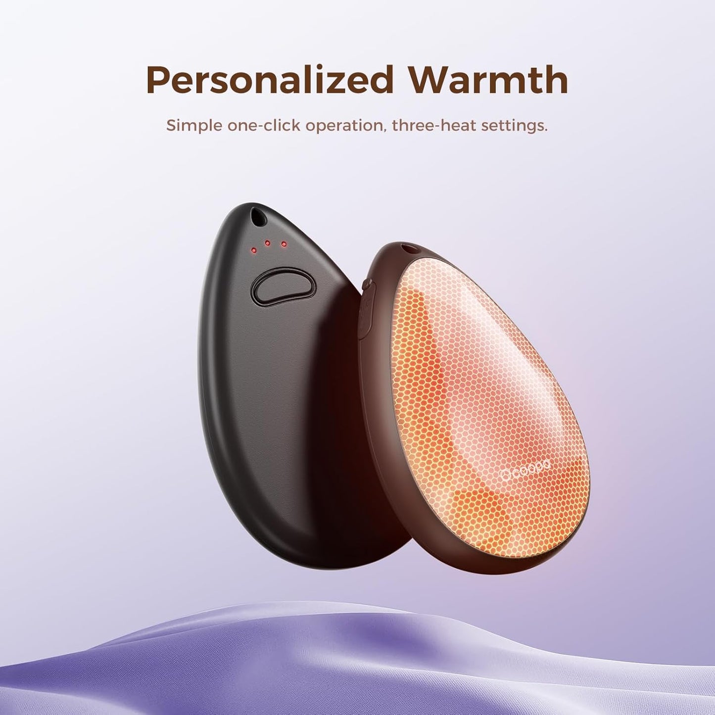 OCOOPA Women Rechargeable Hand Warmers 2 Pack, Portable, Stylish, Diamond-Shape Magnetic Electric Handwarmer, Reusable Pocket Heater, 2025 Tech Gifts for Christmas, Raynaud, Hiking, Camping, UT4 Rare