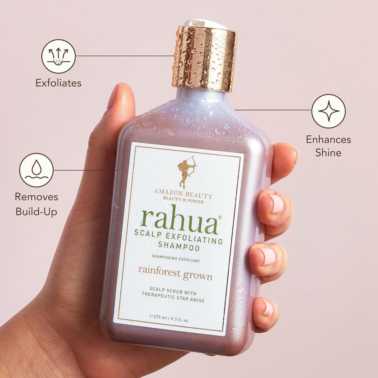 Rahua Scalp Exfoliating Shampoo 9.3 Fl Oz, Scalp Exfoliator & Hair Shampoo Scrub for Healthy Scalp & Hair, Mango & Passion Fruit, Gently Exfoliates Scalp with Star Anise and Fruit Enzymes