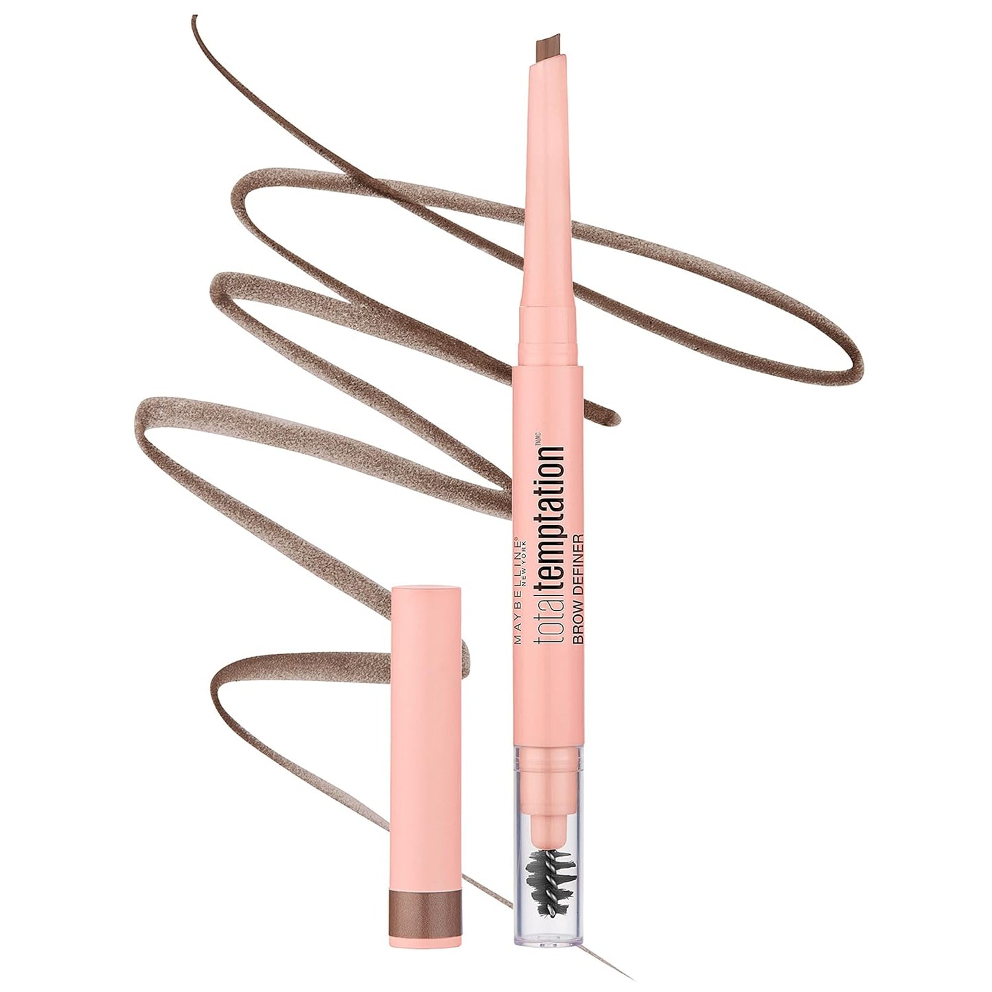 Maybelline Total Temptation Eyebrow Definer Pencil, Soft Brown, 1 Count