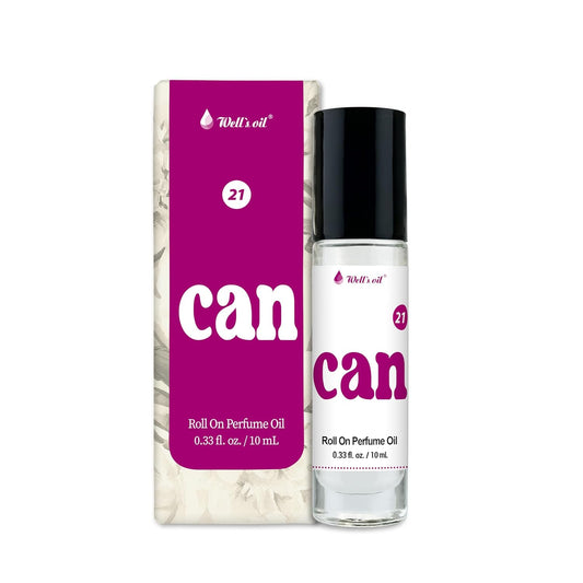 Well's Oil Roll-On Perfume Oil (Can) | Oriental, Fruity & Floral Notes | Long-Lasting | Paraben-Free | 0.33 Fl Oz / 10 ml