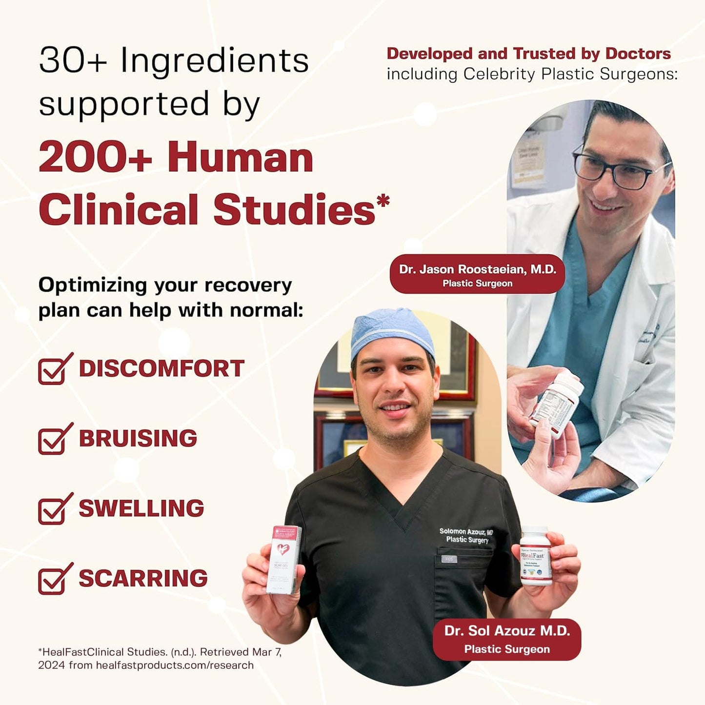 Post Surgery & Injury Recovery Supplement - Supports Healing, Scar Treatment & Bruising - BBL Post-Op Support for Surgery Recovery