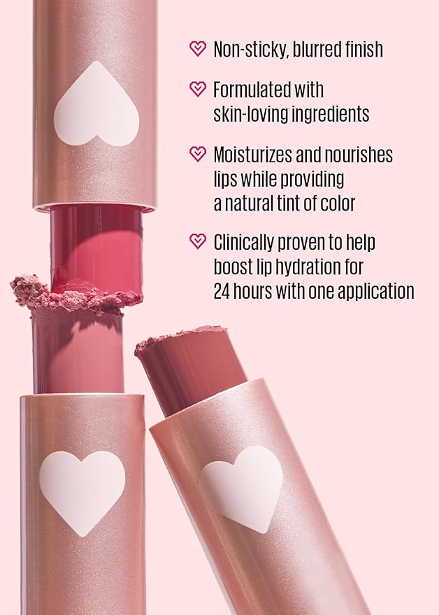 Kaja Love Blur Lip Balm - 04 Romantic Vibe | Soft & Comfort Semi-Matte Blurring Daily Color Lip Balm | Shea Butter, Avocado Oil, Citrus Unshiu Peel Extract, Vitamin E Infused |4g / 0.14oz.
