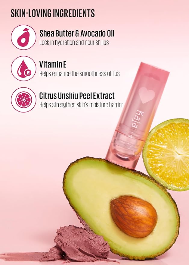 Kaja Love Blur Lip Balm - 04 Romantic Vibe | Soft & Comfort Semi-Matte Blurring Daily Color Lip Balm | Shea Butter, Avocado Oil, Citrus Unshiu Peel Extract, Vitamin E Infused |4g / 0.14oz.