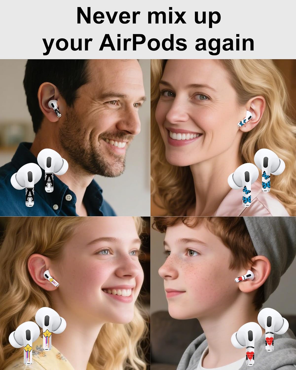 ROCKMAX for AirPods Pro 2 Skin Accessories,Pink Flower Sticker Wrap for AirPods, Unique Gifts for Women and Girls, Customized Tattoos Compatible to AirPods Pro 2nd Generation Case Cover