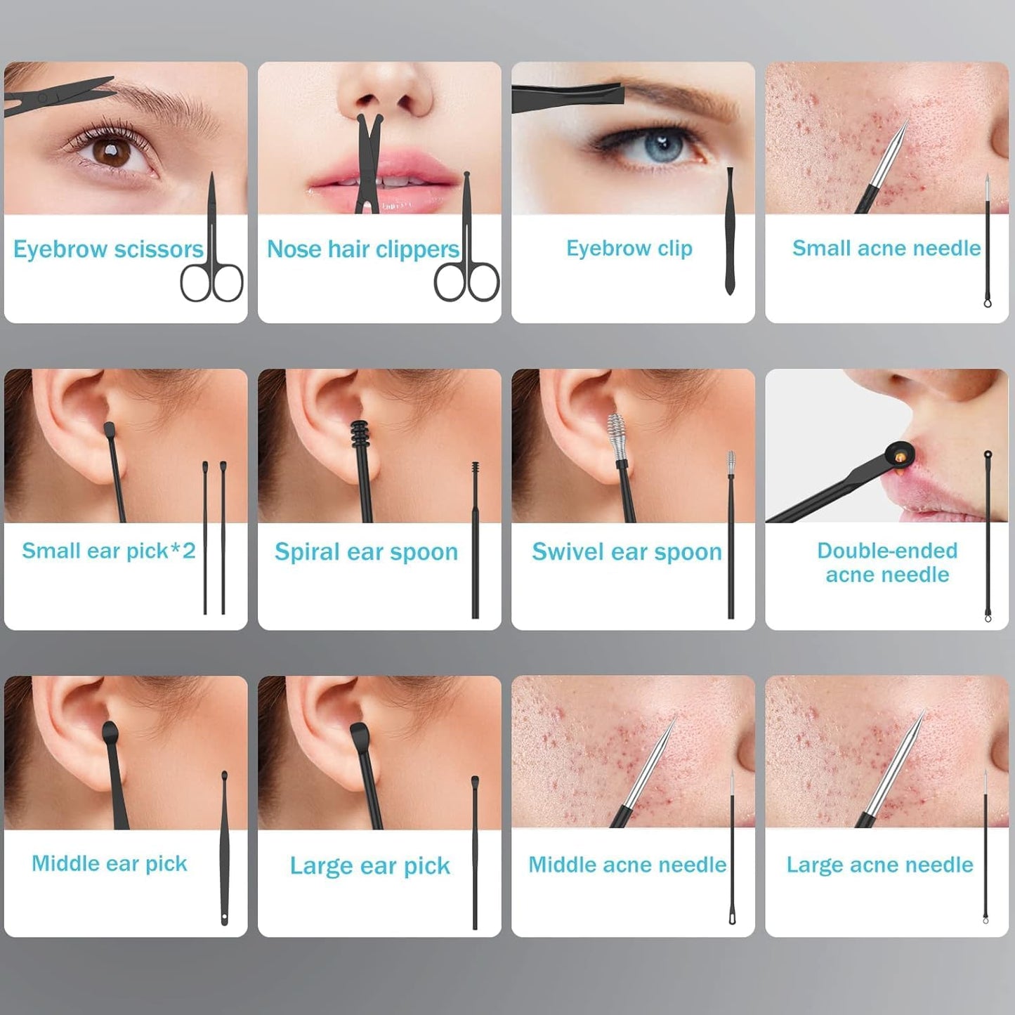 Professional Manicure Pedicure Set,Nail Clipper Kit, Nail Clippers Set, Nail Tools with Luxurious Travel Case,31PCS(RED)