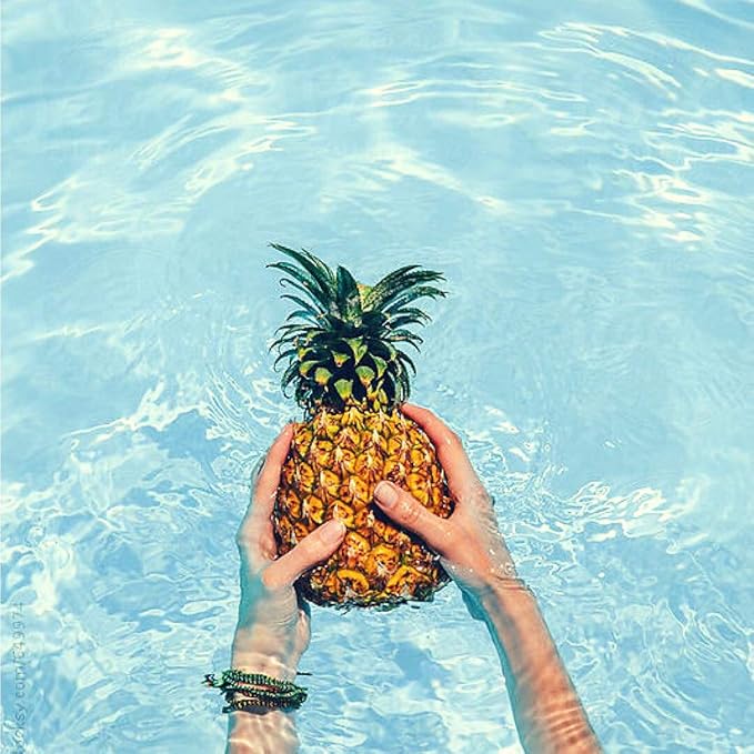 Pure Fiji Spa Gifts for Women and Man - Body Gift Box Include: Sugar Scrub, Bath and Body Oil, Body Butter and Body Lotion, Scent Pineapple