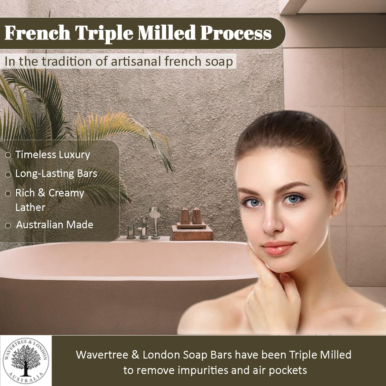 Wavertree & London Assorted Fabulous Florals (8 Bars), 7oz Moisturizing Natural Soap Bars, French -Milled and enriched with Shea Butter