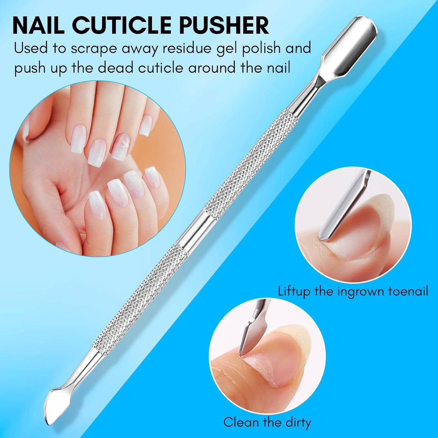 Makartt Toenail Clippers, 5-in-1 Stainless Steel Nail Clipper Set for Thick or Ingrown Toenails, Professional Removal Kit for Men, Women & Seniors