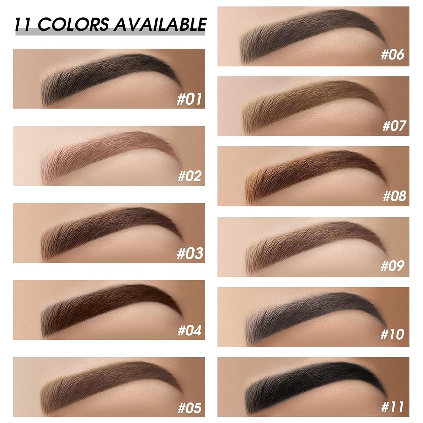 2Pcs Brow Pomade Set with Dual-ended Eyebrow Brush, High pigment Water proof Natural finish Eyebrow Makeup Set with Eyebrow Brush for Women and Girls（02#）