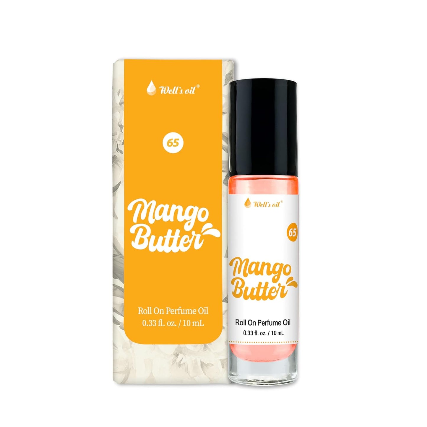 Well's Oil Roll-On Perfume Oil (Mango Butter) | Fruity Notes | Long-Lasting | Paraben-Free | 0.33 Fl Oz / 10 ml