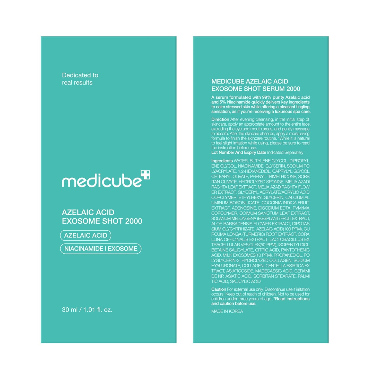medicube Zero Exosome Shot 7,500 PPM Spicule Facial Serum | Liquid Skin Booster Serum | Exosome, AHA+BHA+PHA | Pore Care, Dead Skin Cells, Skin Texture | Korean Skin Care 1.01 fl.oz