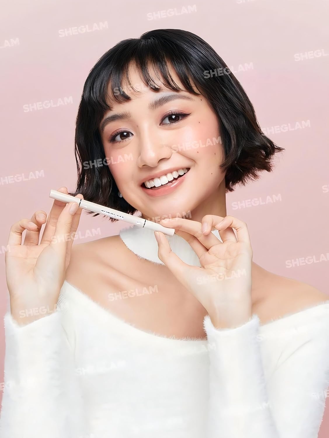 SHEGLAM Multi-Tasker Line & Detail Eyeliner Pen-Black 2 In 1 Waterproof Double Head Liquid Eyeliner Pencil