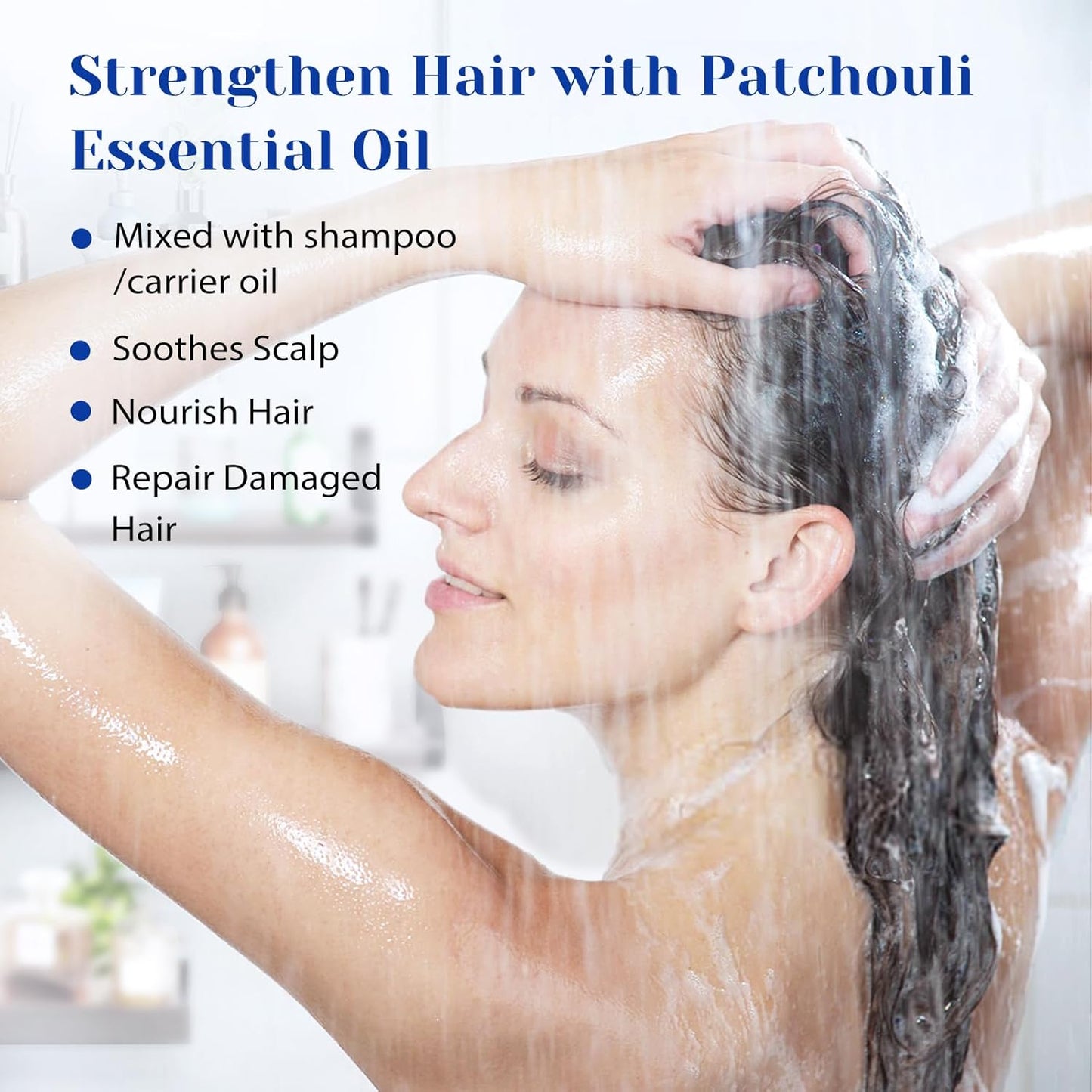 HIQILI Patchouli Essential Oil,100% Pure & Natural for Homemade Perfume, Sooth Skin, Nourish Hair at Home with Diffuser, Gift for Hippie Friend -100ML