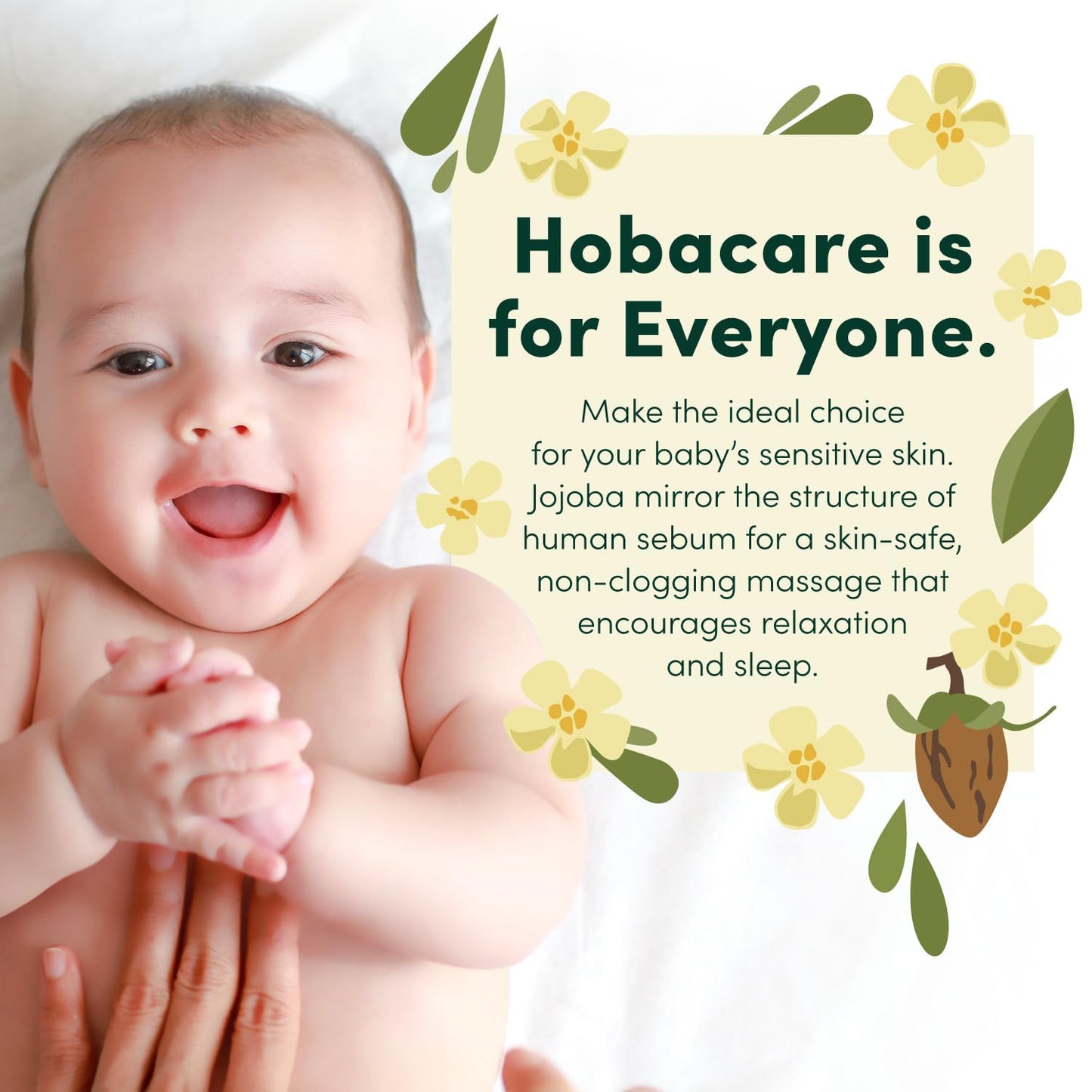 HobaCare Natural Organic Jojoba Oil for Hair, Skincare, Face, Body, Scalp, Nails, Beard Care, Skin Massage – Unrefined Carrier Oil – 100% Pure, Hexane Free, Moisturizing (8.45 oz)