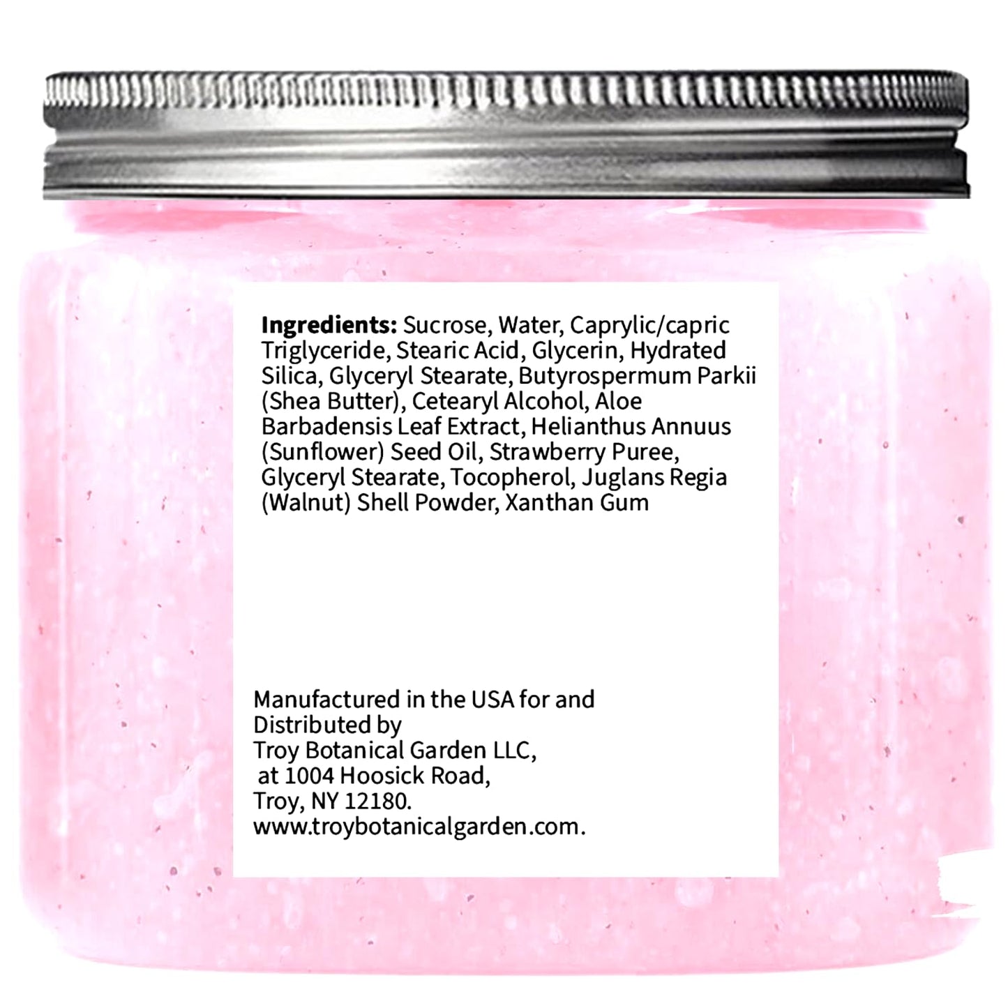 Strawberry Ice Cream Sugar Scrub 10 oz - Natural Strawberry Formula - Deliciously Fragrant, Refreshing, and Skin-Polishing Care - The Best Stocking Stuffer