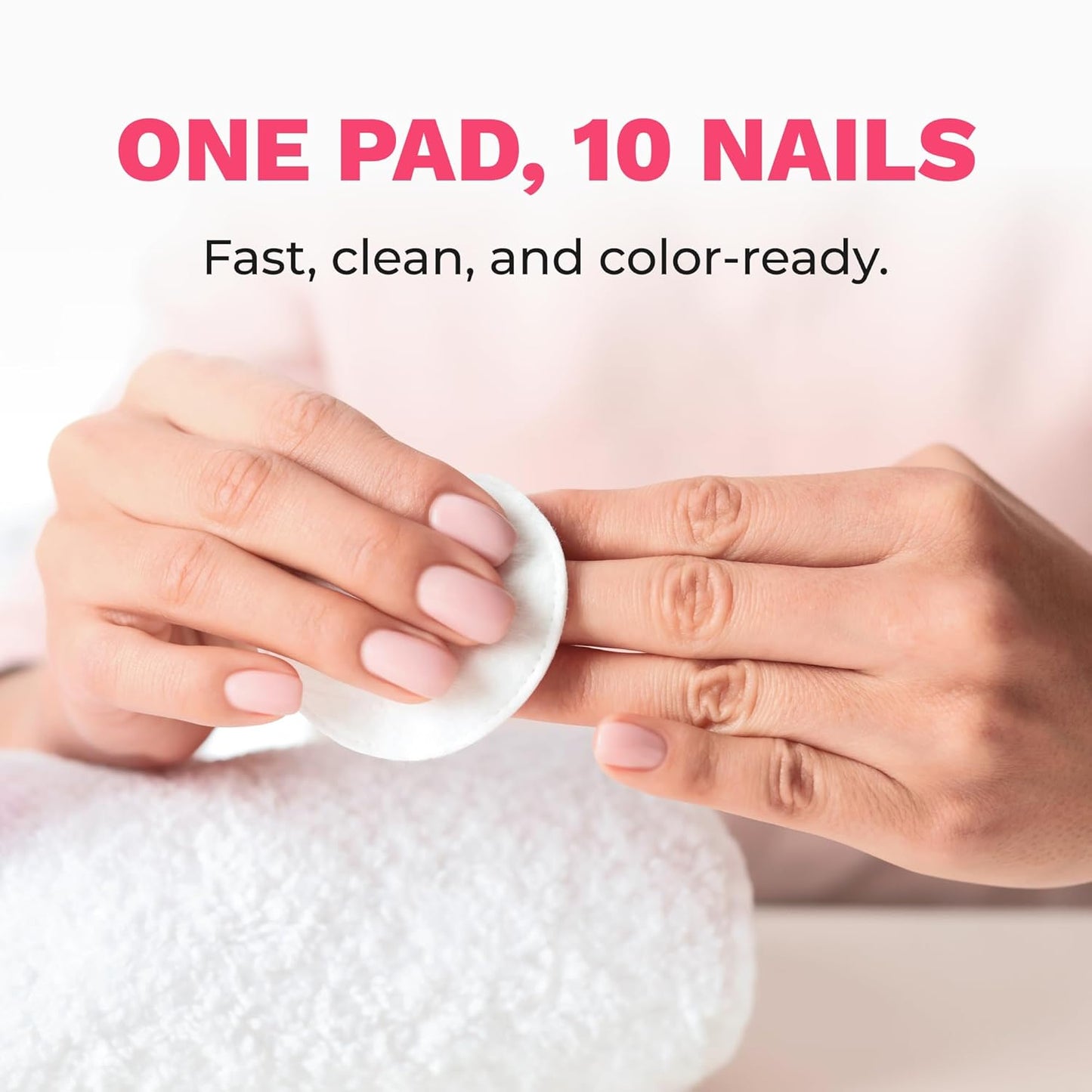 Diamond Wipes Nail Polish Remover Wipes with Aloe Vera, Acetone Nail Polish Remover Pads, 50 Individually Wrapped Nail Polish Wipes