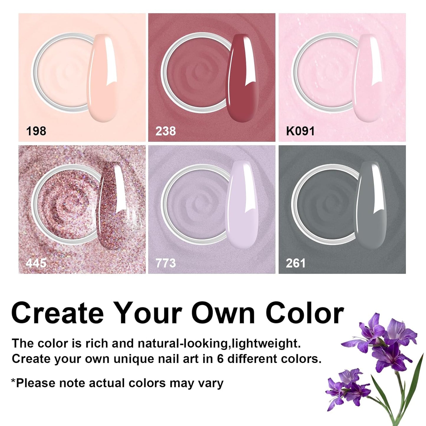 Dip Powder Nail Set, 6 Colors Nude Series 12 Pcs Dipping Powder Kit With Base & Top Coat/Activator/Brush Saver,Nail Art Dip Manicure Kits Odor-Free&Long-Lasting, No Needed Nail Lamp Curing