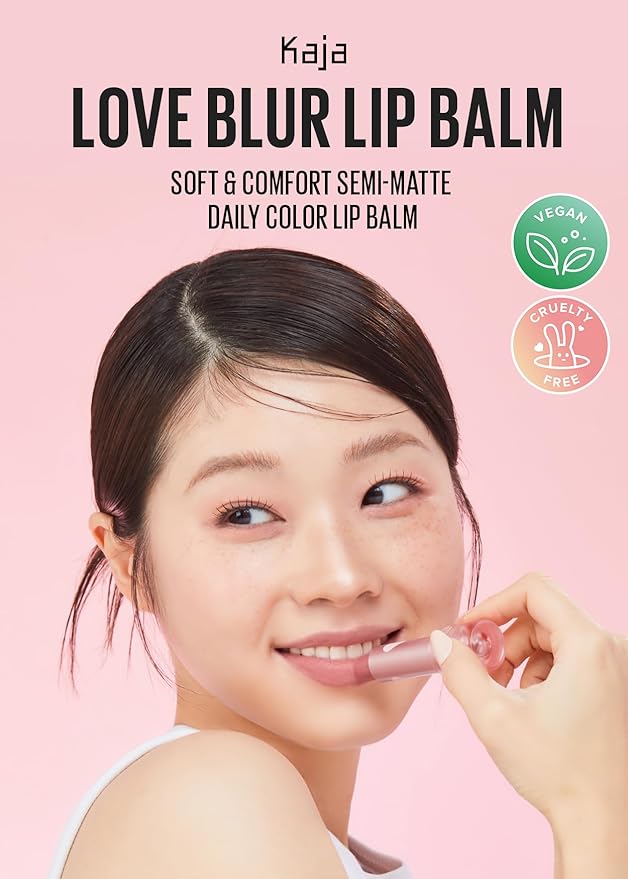 Kaja Love Blur Lip Balm - 04 Romantic Vibe | Soft & Comfort Semi-Matte Blurring Daily Color Lip Balm | Shea Butter, Avocado Oil, Citrus Unshiu Peel Extract, Vitamin E Infused |4g / 0.14oz.