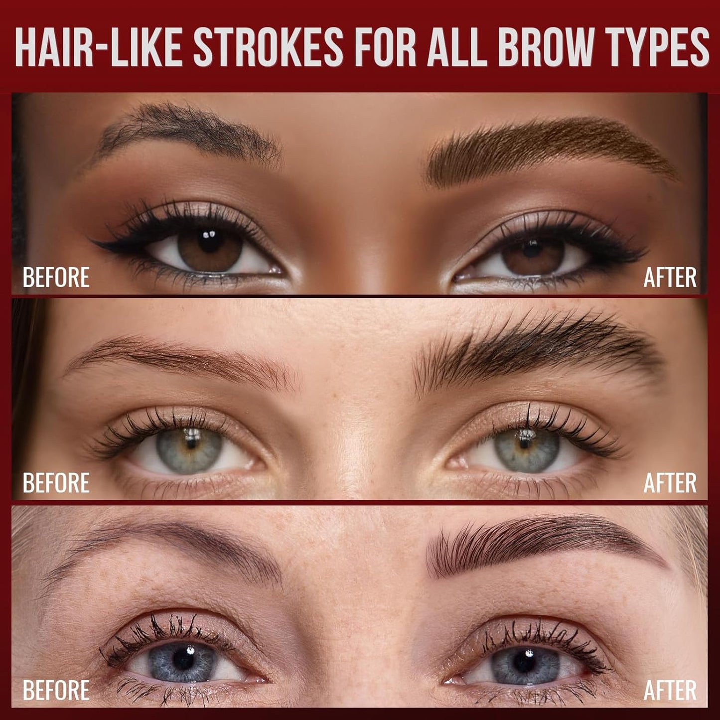 Vevivia Eyebrow Pencils for Women - Eyebrow Pen with Dual-Brush-Tip & Curved Tip for Natural Fuller-Looking Brows, Precise Hair-Like Strokes for All Brow Types, Last All-Day Brow Makeup, Blonde