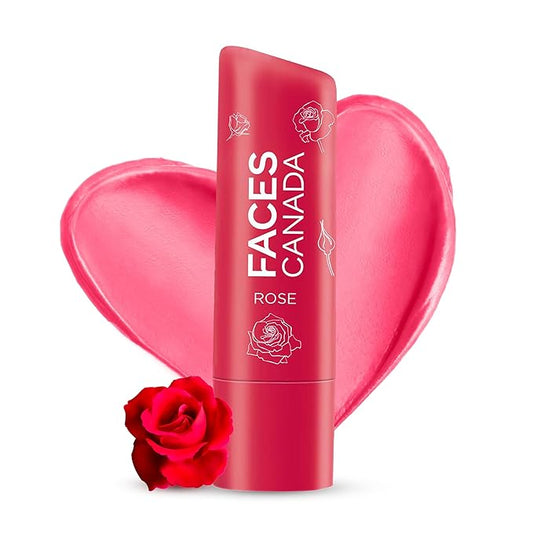 Red Tinted Lip Balm - Rose Petal | SPF 15 | 12 Hour Moisture | Rosy Soft Lips with Shea Butter & Vitamin E | Deep Nourishing for Dry Chapped Lips | 0.16 Oz/4.5g