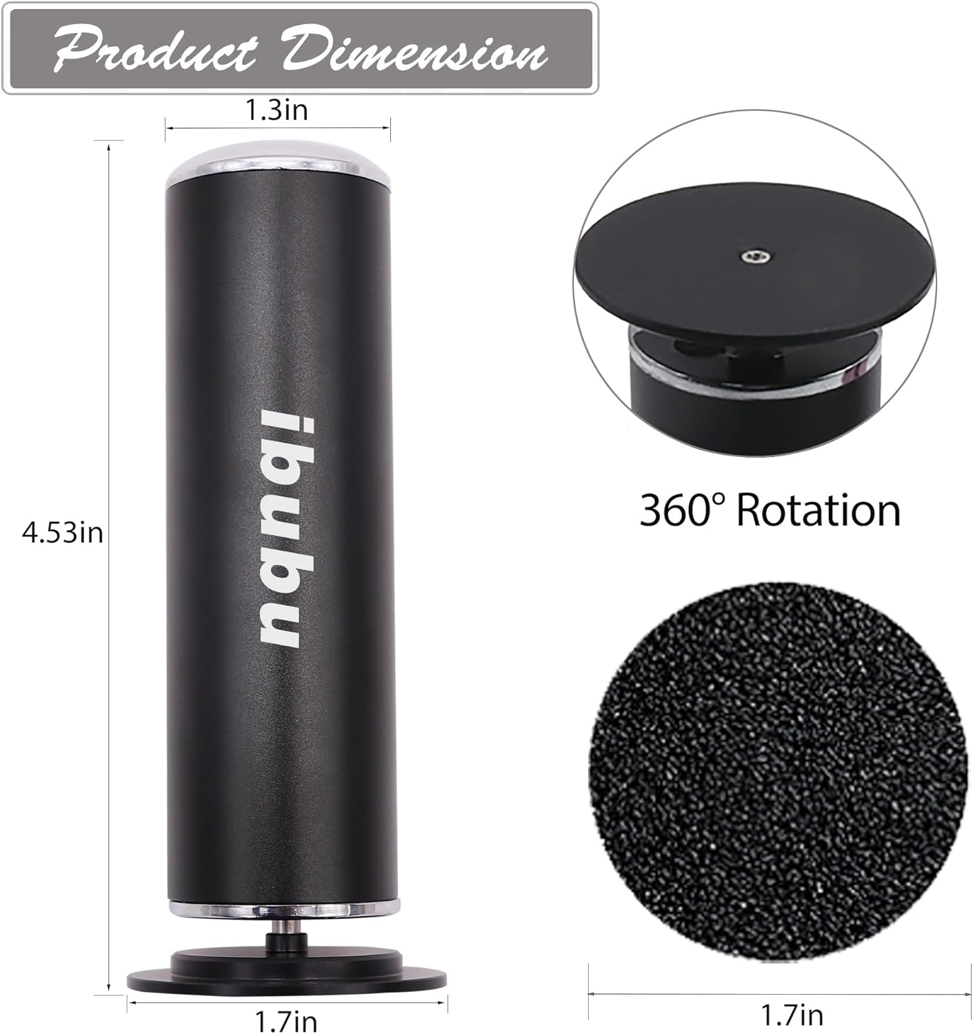 Electric Feet Callus Remover Professional Powerful Foot File Pedicure Grinder Sanders with 60PCS Replacement Sandpaper Discs Heel Scraper for Dead Dry Crack Skin Calluses Speed Adjustable Black